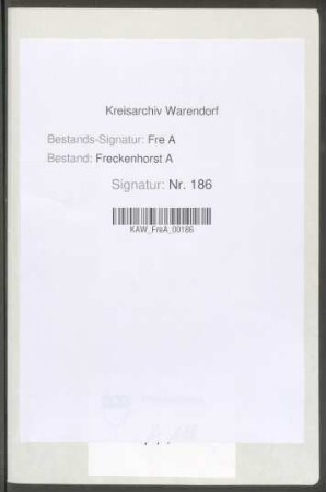 Rechnungsbelege Kirchspiel Ostenfelde