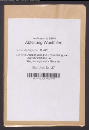 Schadenssache Leopold Mosbach zu Gelsenkirchen