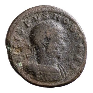 Münze, Follis, Aes 3, 320 n. Chr.