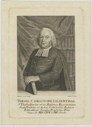 Bildnis des Theod. Christoph Lilienthal