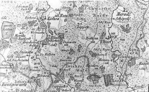 Guttau-Lieske. Atlas von Schlesien, Kreis Hoyerswerda, Verlag C. Flemming/Glogau, um 1850