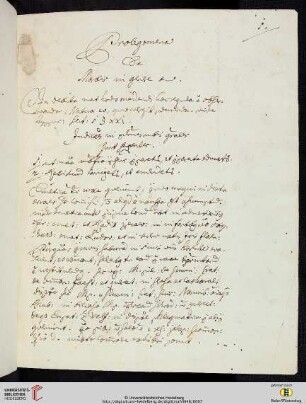 Teil I. 1–190 Prolegomena de Morbis in genere