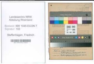 Entnazifizierung Friedrich Steffenhagen , geb. 11.08.1900 (Schneider)