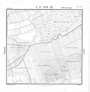 Kartenblatt SO XXXI 49 Stand 1826