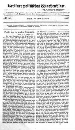 No 52, 30. December 1837