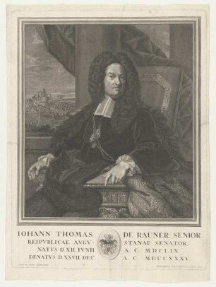 Bildnis des Iohann Thomas de Rauner