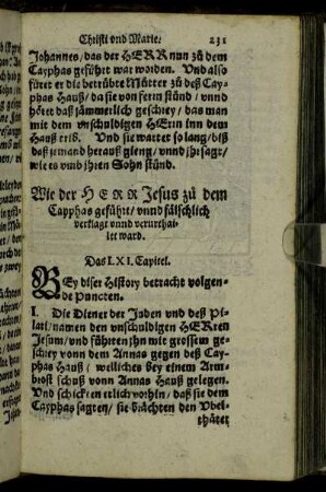 Das LXI. Capitel. - Das LXV. Capitel.
