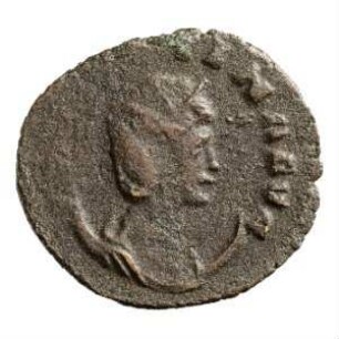 Münze, Antoninian, 257 - 258 n. Chr.