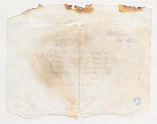 Brief an Dr. [Ernst] von der Nahmer in Koeln