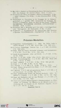 [Prämien-Medaillen, Freimaurer-Abzeichen, Frankfurter Boletten, Zeichen, Marken, etc.] (Nr. 724-783)