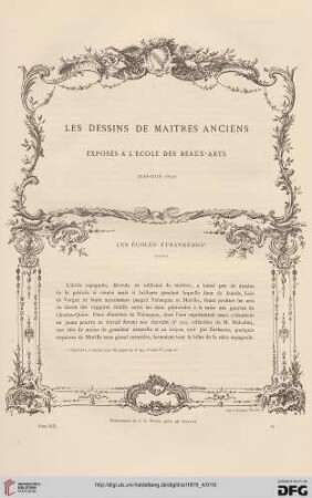 5: Les dessins de maitres anciens exposés à l'École des beaux-arts, [2] : les écoles étrangères
