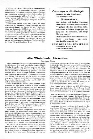 Alte Winterhuder Bäckereien