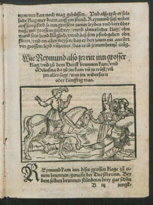 Wie reymund also irr ritt inn grosser klag ...