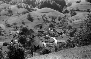 Endenburg: Landschaft, Talblick von oben