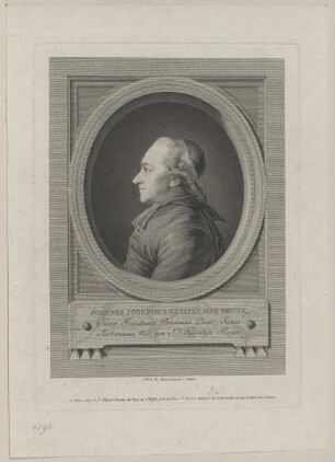 Bildnis des Joannes Josephus Guillelmus Bruté