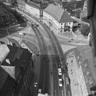 Straßenkreuzung Juri-Gagarin-Ring und Trommsdorffstraße in Erfurt : Blickrichtung Nordosten