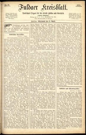 Ausgabe vom Mittwoch, den 03. April 1878.