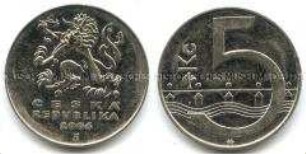 Tschechische Republik, 5 Kronen