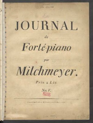 No. 5: Journal de Forté-piano