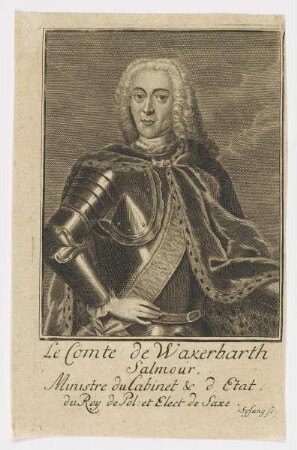 Bildnis des Comte de Wakerbarth Salmour