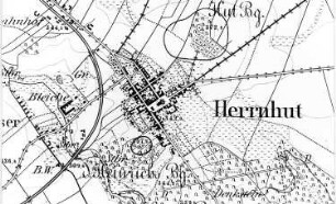 Herrnhut. Meßtischblatt, Sekt. Löbau, 1884