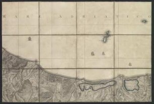 Karte vom Königreich Neapel, heute Italien, 1:110 000, Kupferstich, 1808 : Atlante Geografico Del Regno Di Napoli / Delineato per ordine Di Ferdinando IV. Re Delle Due Sicilie &c. &c. da Gio. Ant. Rizzi-Zannoni. [Guis. Guerra inc.]. - [Ca. 1:110 000]. - Neapel, 1808. - 1 Kt. in 31 Bl. : Kupferst. ; 74 x 49 cm. - Nullmeridian: Neapel. - Mit Bergstrichen. - Übersichtsbl. u. d. T.: Carta Generale Del Regno Di Napoli