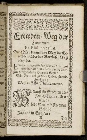 Frewden-Weg der Frommen