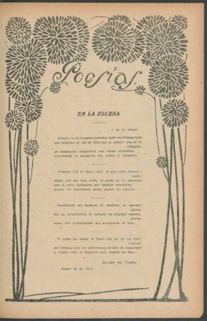 Poesías : En la escena