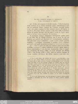 III. Le idee correnti intorno al cosiddetto Liber siro-romano di diritto.