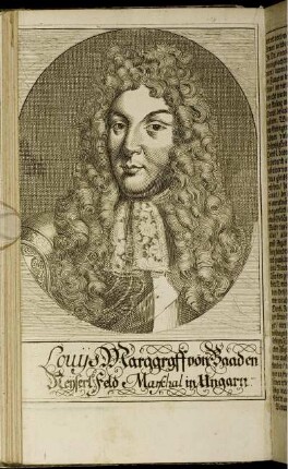 Illustration "Louys Marggraff von Baaden Keyserl: Feld Marschal in Ungarn."