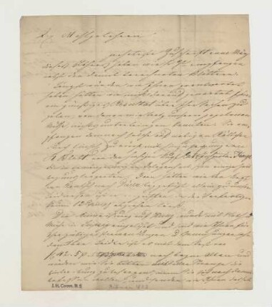 Brief von Ernst Arnold von Rittner's Kunsthandlung an Joseph Heller