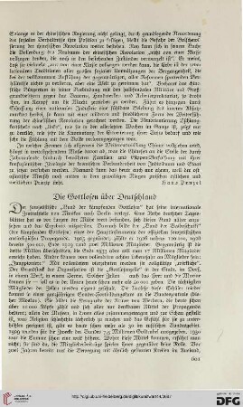 Die Gottlosen über Deutschland