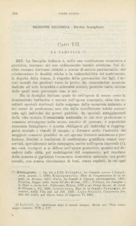 Sezione seconda: Diritto famigliare