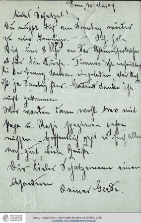 Postkarte vom 10.05.1907