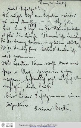 Postkarte vom 10.05.1907