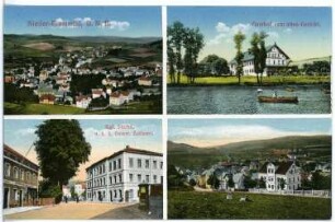 Nieder-Einsiedel. Blick auf Nieder-Einsiedel, Zollamt, Gasthof