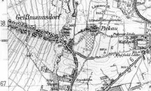 Bischofswerda-Geißmannsdorf. Meßtischblatt, 1:25.000, Sekt. Bischofswerda, Nr. 4851 (RA Görlitz 30/38)