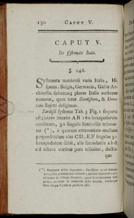 Caput V. De systemate Italo.