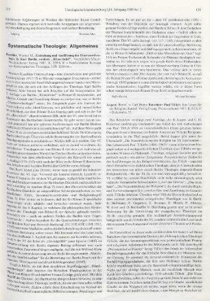 138-139 [Rezension] Paul Tillich
