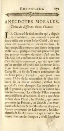 Anecdotes morales, ...