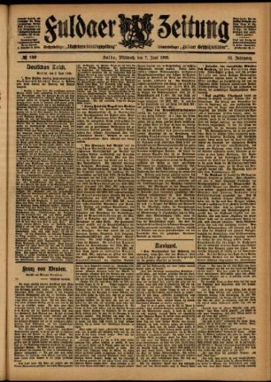 Ausgabe vom Mittwoch, den 07. Juni 1905.