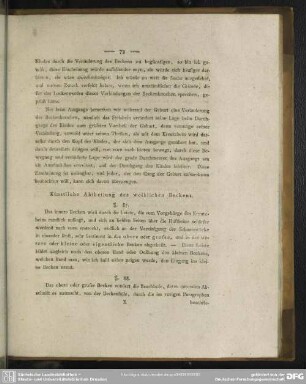 Künstliche Abtheilung des weiblichen Beckens