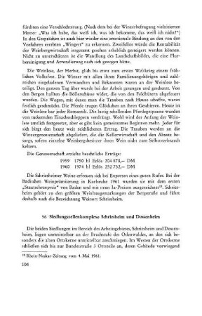 56 Siedlungszellenkomplexe Schriesheim und Dossenheim