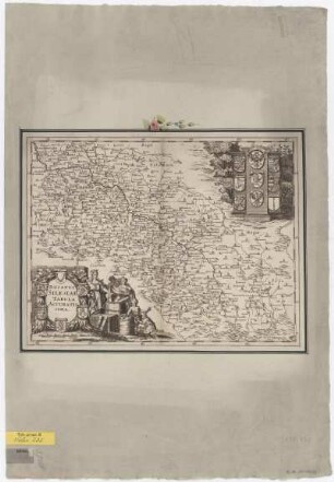 Karte von Schlesien, 1:1 400 000, Kupferstich, um 1750?