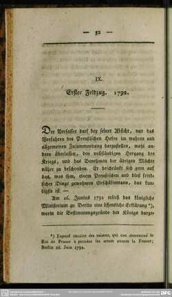 IX. Erster Feldzug. 1792