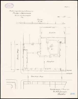 Kunstgewerbe- und Handwerkerschule, Berlin-Charlottenburg: Lageplan 1:250