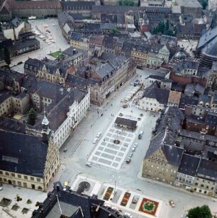 Hauptmarkt von Zwickau : Blickrichtung Westen