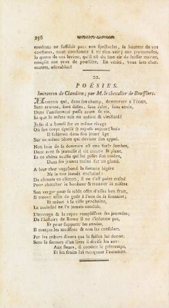 22. Poésies.
