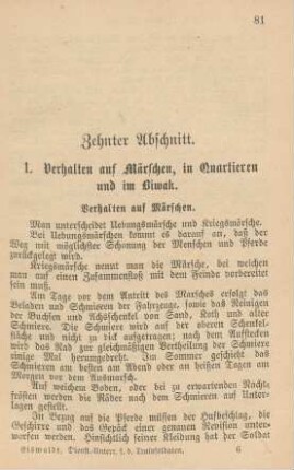 Zehnter Abschnitt