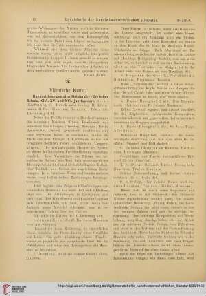 [Rezension von: Handzeichnungen alter Meister der vlämischen Schule, XIV., XV. und XVI. Jahrhundert, Serie 1]